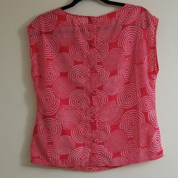 Tulle Anthropologie Blouse Bows Button - Picture 3 of 4